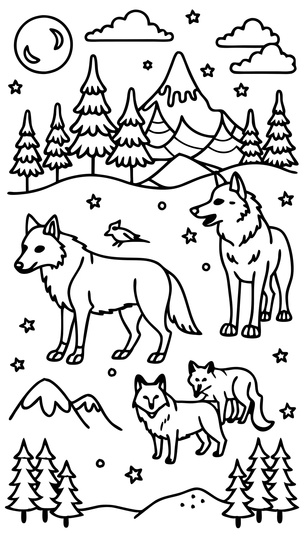 coloriages sans loup